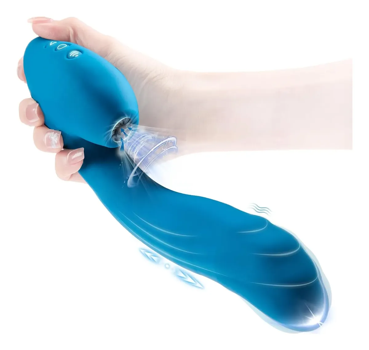 Vibrador Ohtop Recargable Con Succión Y Vibración